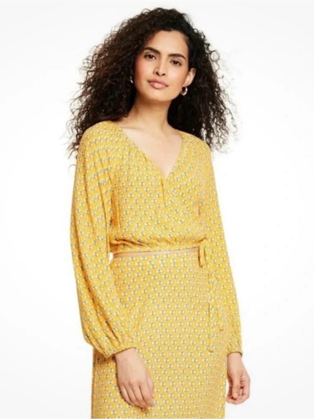 Rhode x Target Dainty Lotus Print Wrap Top Small